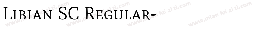 Libian SC Regular字体转换